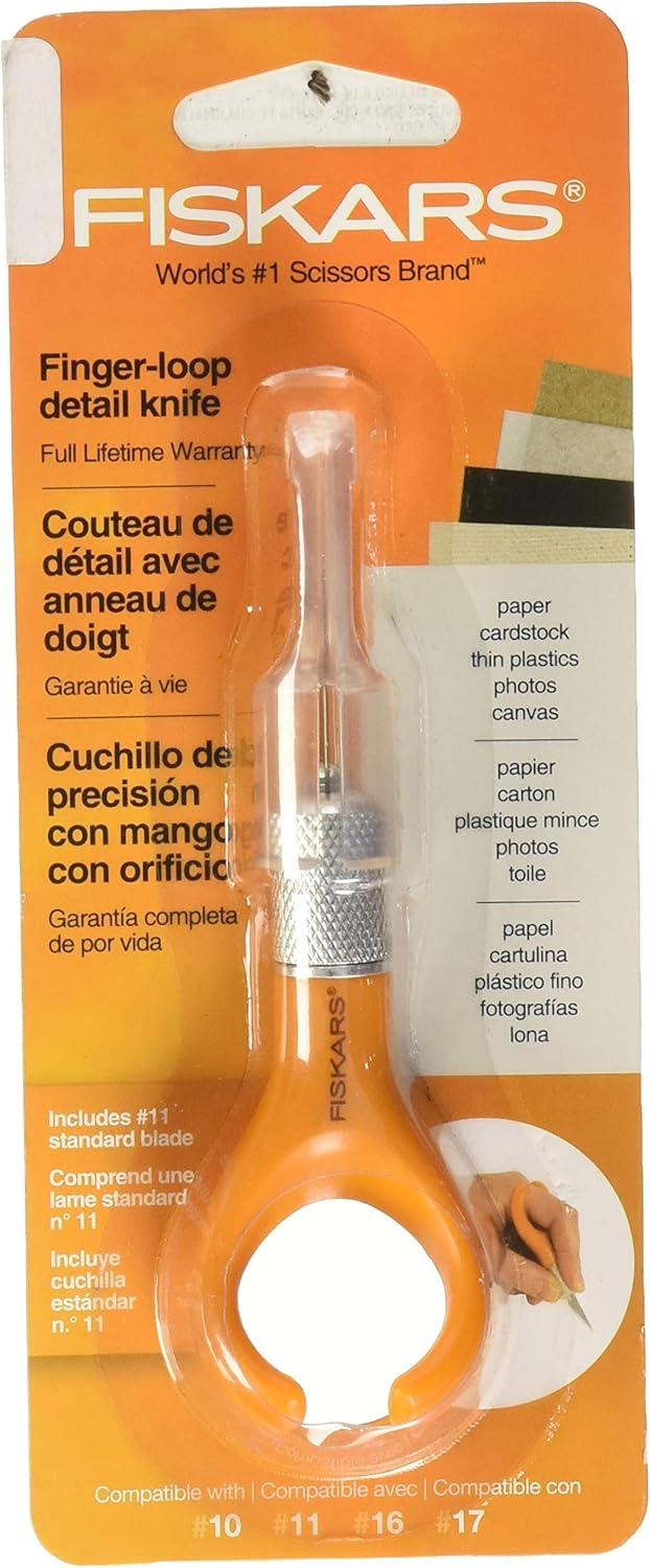 imageFiskars 1630501001 Fingertip Craft Knife 7 Inch Orange7 Inch