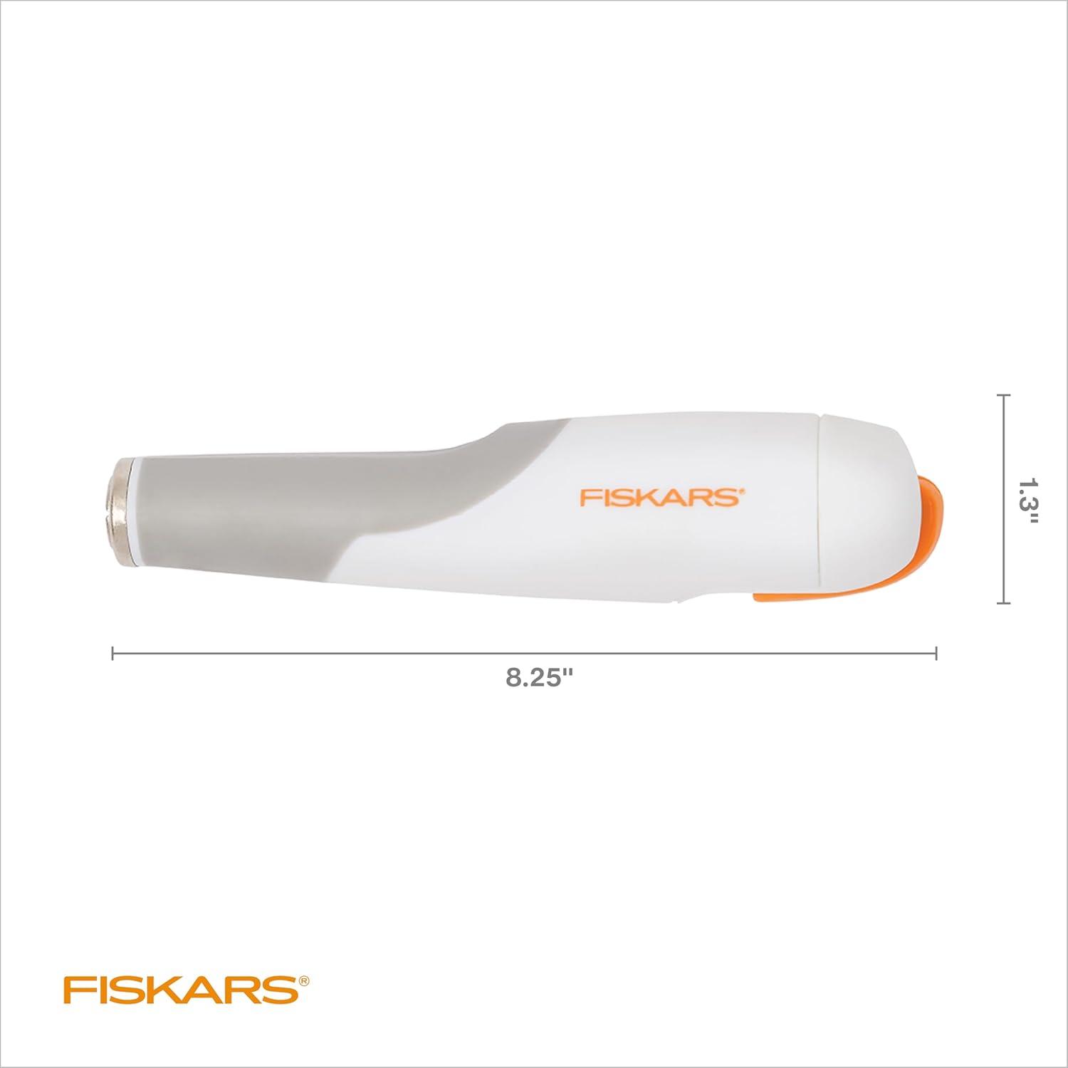 imageFiskars 1651101001 Easy Change Detail Craft Knife No 11 blade OrangeWhiteEasy Change Knife  2 Blade