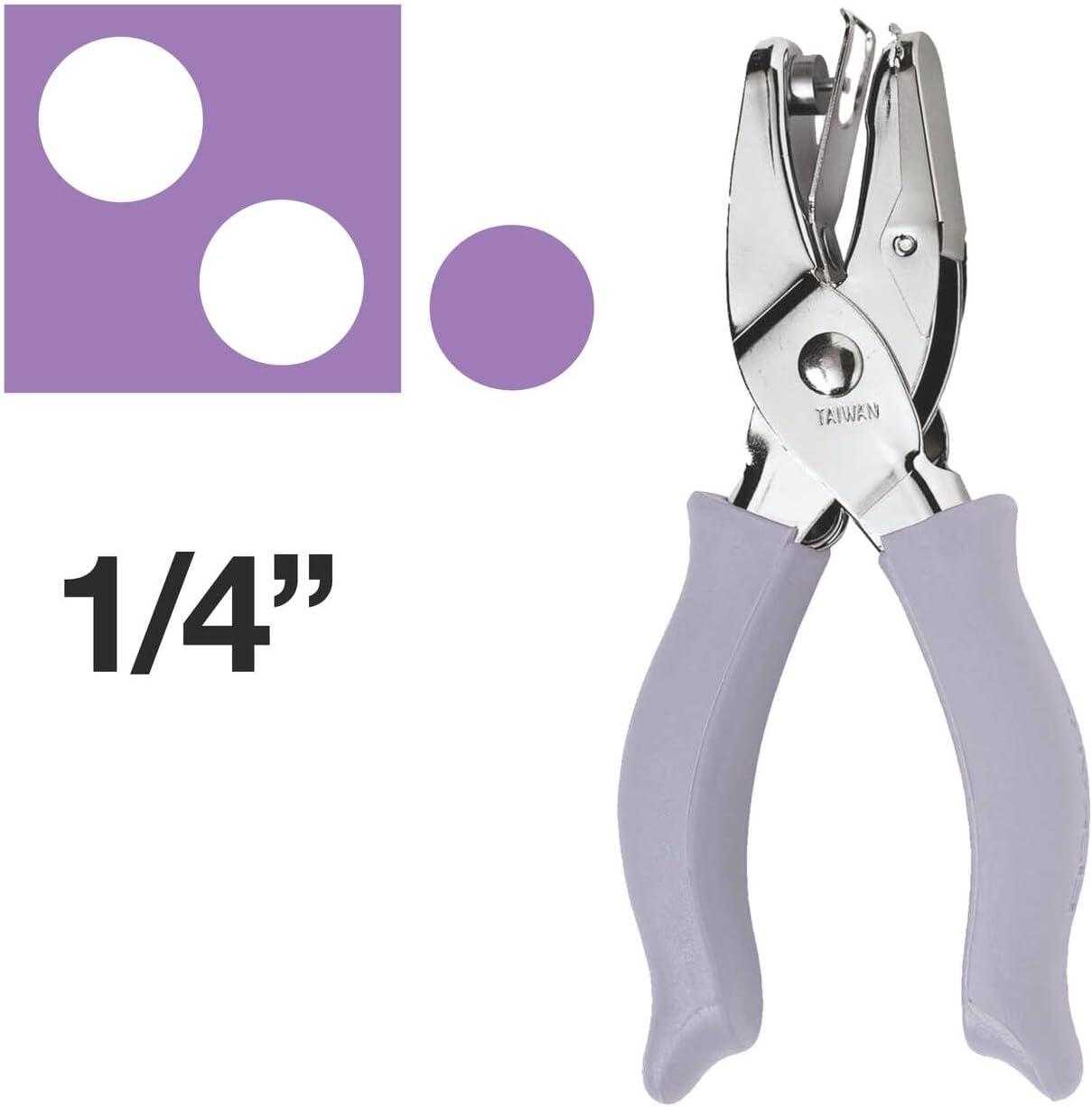 imageFiskars 23517097J Circle Hand Punch 18 Inch Purple  Pink14 in