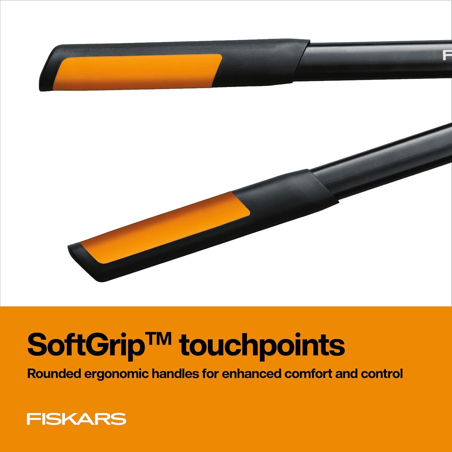 imageFiskars 32Inch Loppers for Tree Trimming Heavy Duty LowFriction Sharp Steel Blade Branch Cutter up to 2Inch Diameter Cut Capacity PowerGear2 Technology that Multiplies Power for Less Effort25 in
