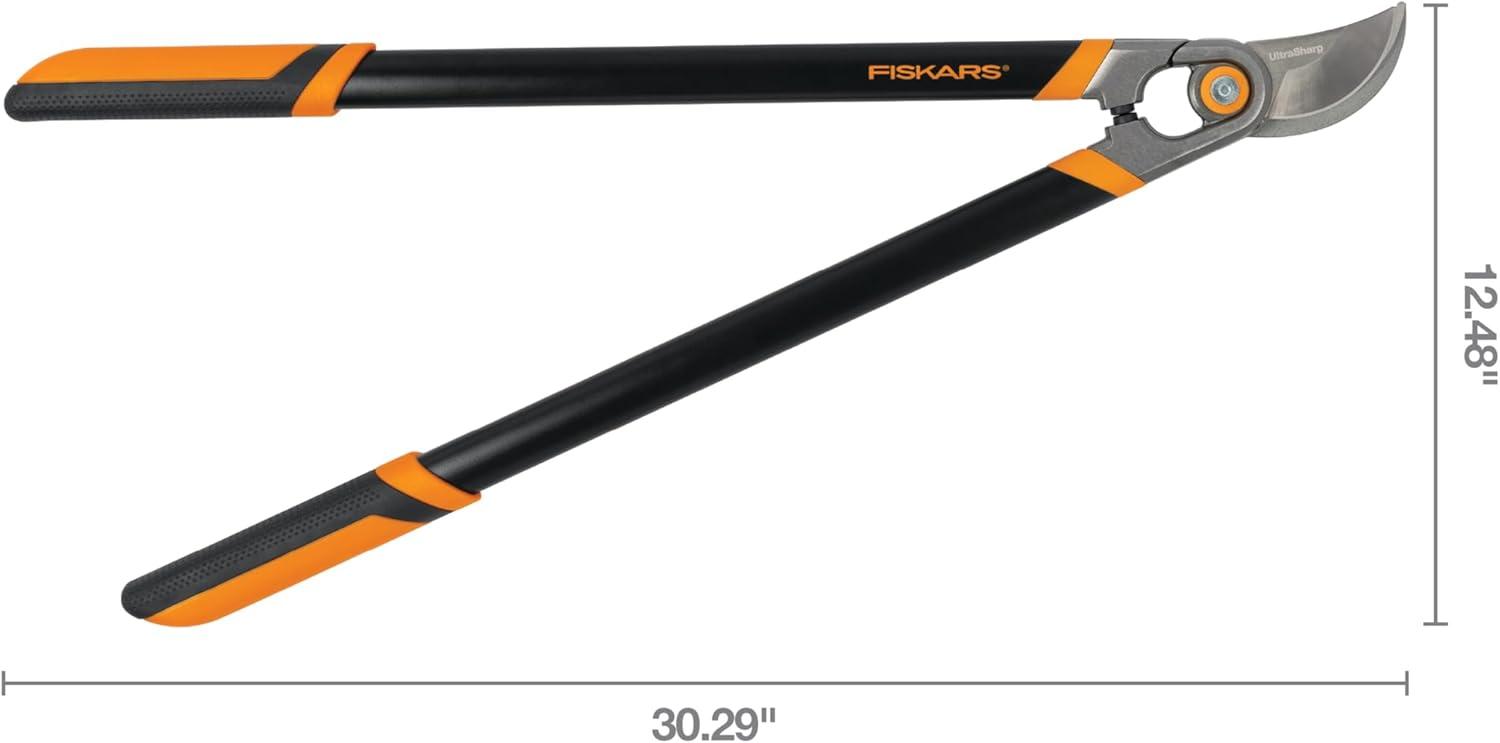 imageFiskars 32Inch Loppers for Tree Trimming Heavy Duty LowFriction Sharp Steel Blade Branch Cutter up to 2Inch Diameter Cut Capacity PowerGear2 Technology that Multiplies Power for Less Effort30 in