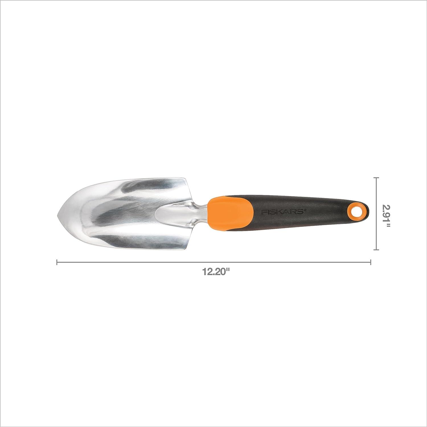 imageFiskars 3in1 Garden Tool Set Includes Trowel Transplanter and Cultivator for Outdoor Gardening Ergonomic Yard Tool KitTrowel