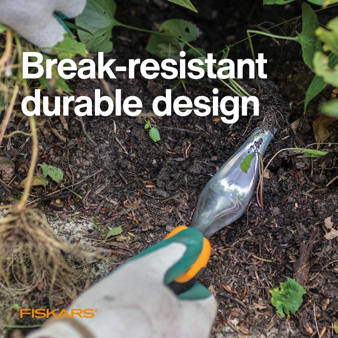 imageFiskars 3in1 Garden Tool Set Includes Trowel Transplanter and Cultivator for Outdoor Gardening Ergonomic Yard Tool KitWeeder