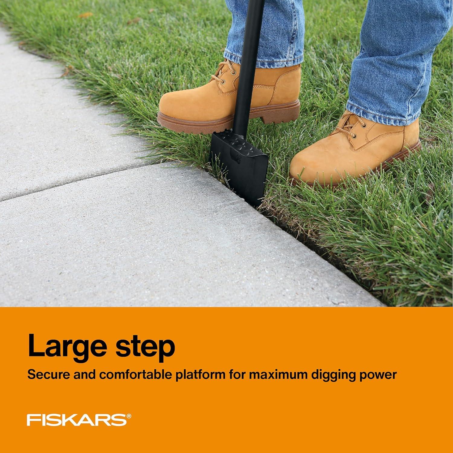imageFiskars 40quot Steel Tiller Long Handle Hand Tiller for Gardening Garden ToolEdger