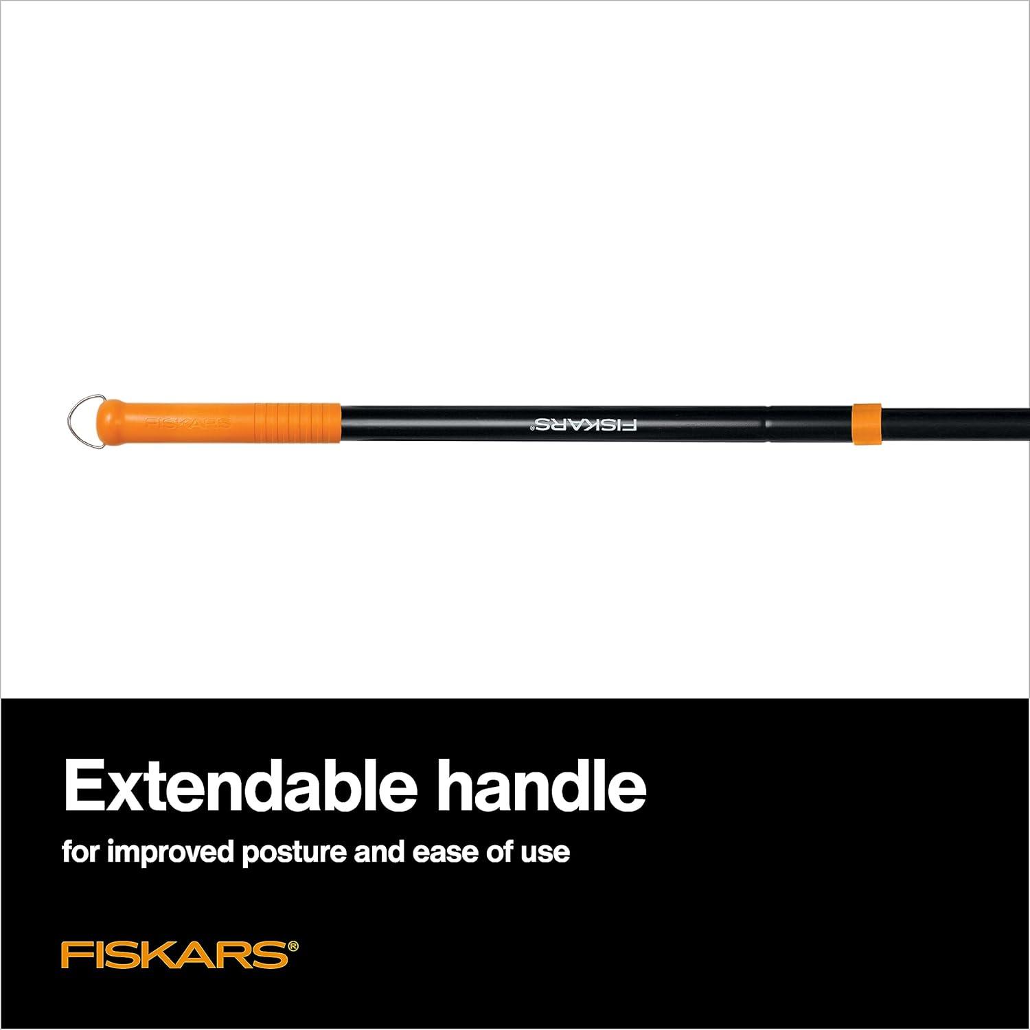 imageFiskars 40quot Steel Tiller Long Handle Hand Tiller for Gardening Garden ToolRotary Cultivator