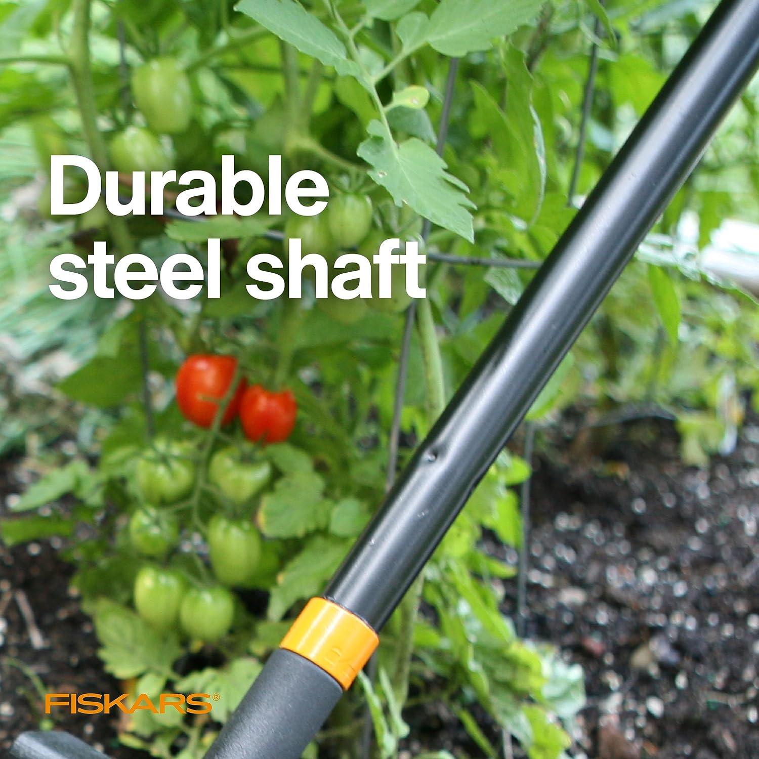 imageFiskars 40quot Steel Tiller Long Handle Hand Tiller for Gardening Garden ToolRotary Cultivator