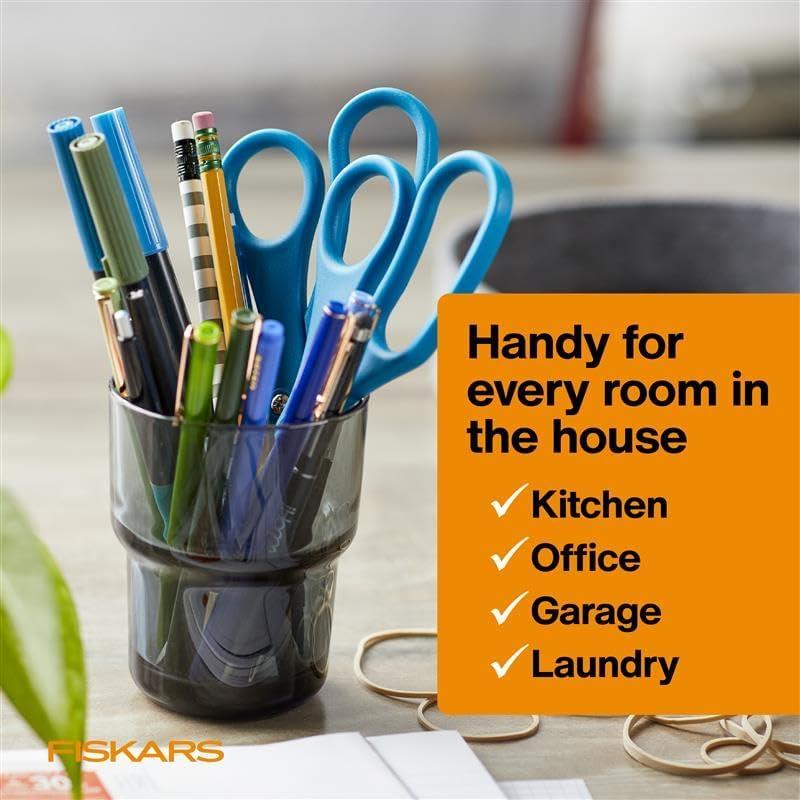 imageFiskars 8 LeftHanded Titanium Scissors SoftGrip Handle for Comfort Durable Stainless Steel Blades for Home and Office UseStainless Steel