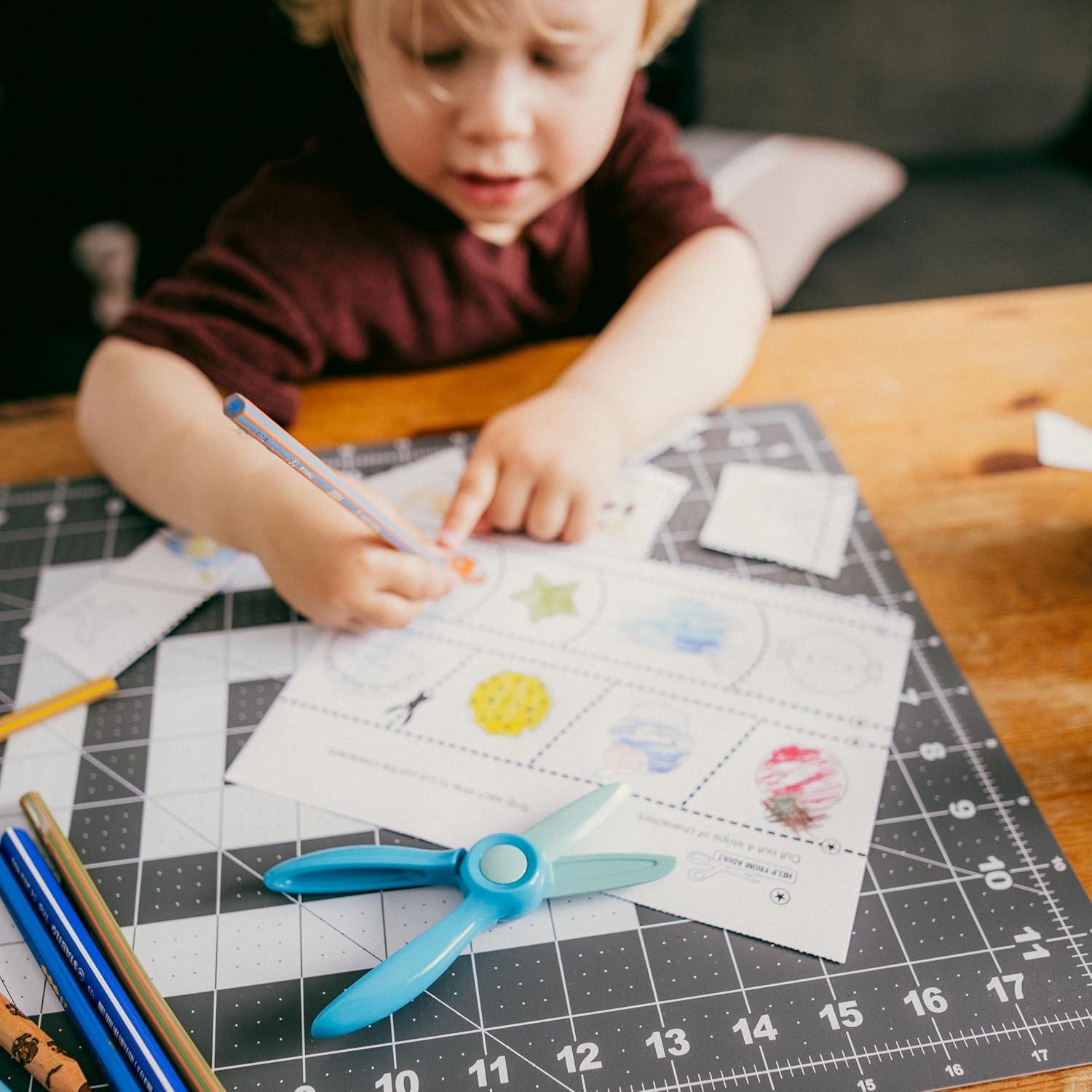 imageFiskars Cut ampamp Learn Kids Activity Book and Training Scissors  Gifts for Kids  Ages 3Ages 2