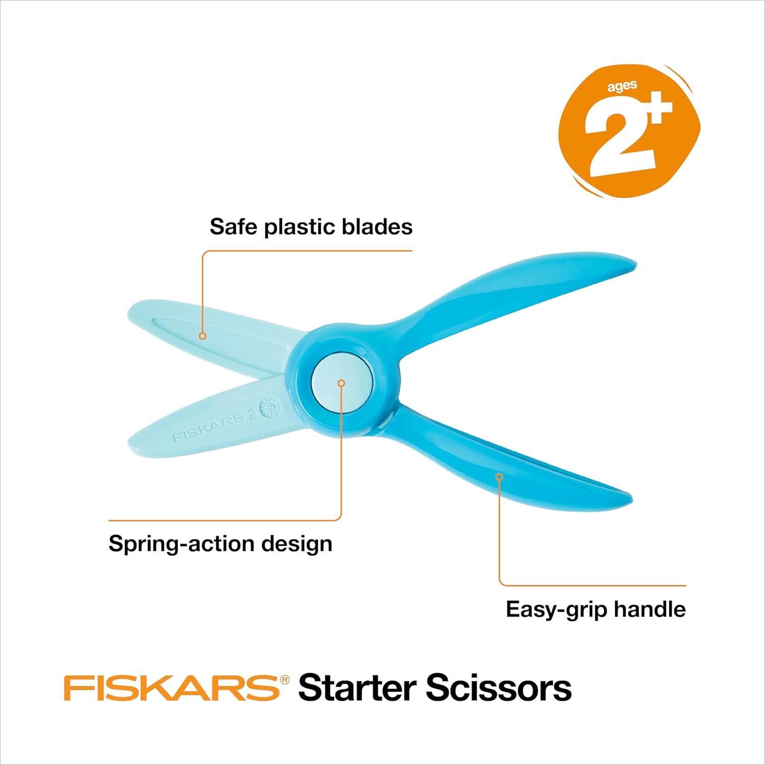 imageFiskars Cut ampamp Learn Kids Activity Book and Training Scissors  Gifts for Kids  Ages 3Ages 2