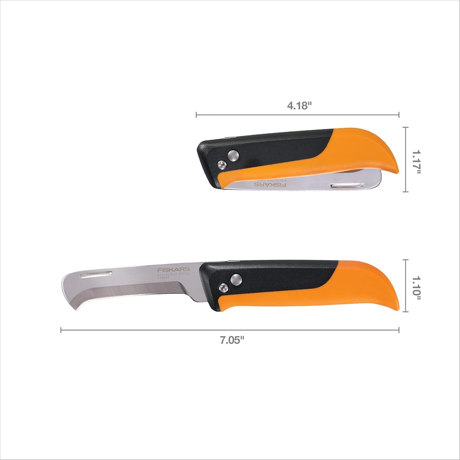 imageFiskars Folding Knife for Produce Harvesting Foldable Gardening Hand Tool with Ergonomic Design