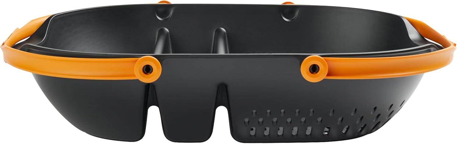 imageFiskars Garden Harvest Basket  Container for Gardening and Harvesting with Tool Caddy  Harvesting Basket Doubles as a Colander for Vegetables and Fruits  Garden AccessoriesHarvest Basket