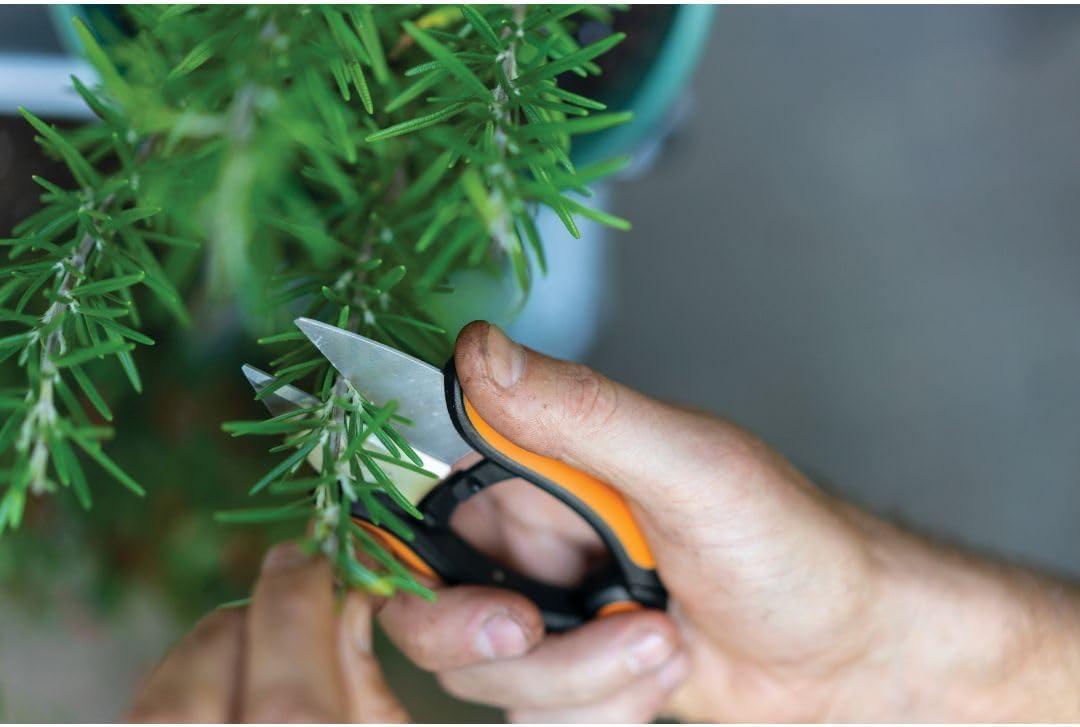 imageFiskars Herb Garden Scissors 5quot Garden Shears Handheld Herb Snips with Sheath and SoftGrip Handle Dishwasher Safegarden shear scissors