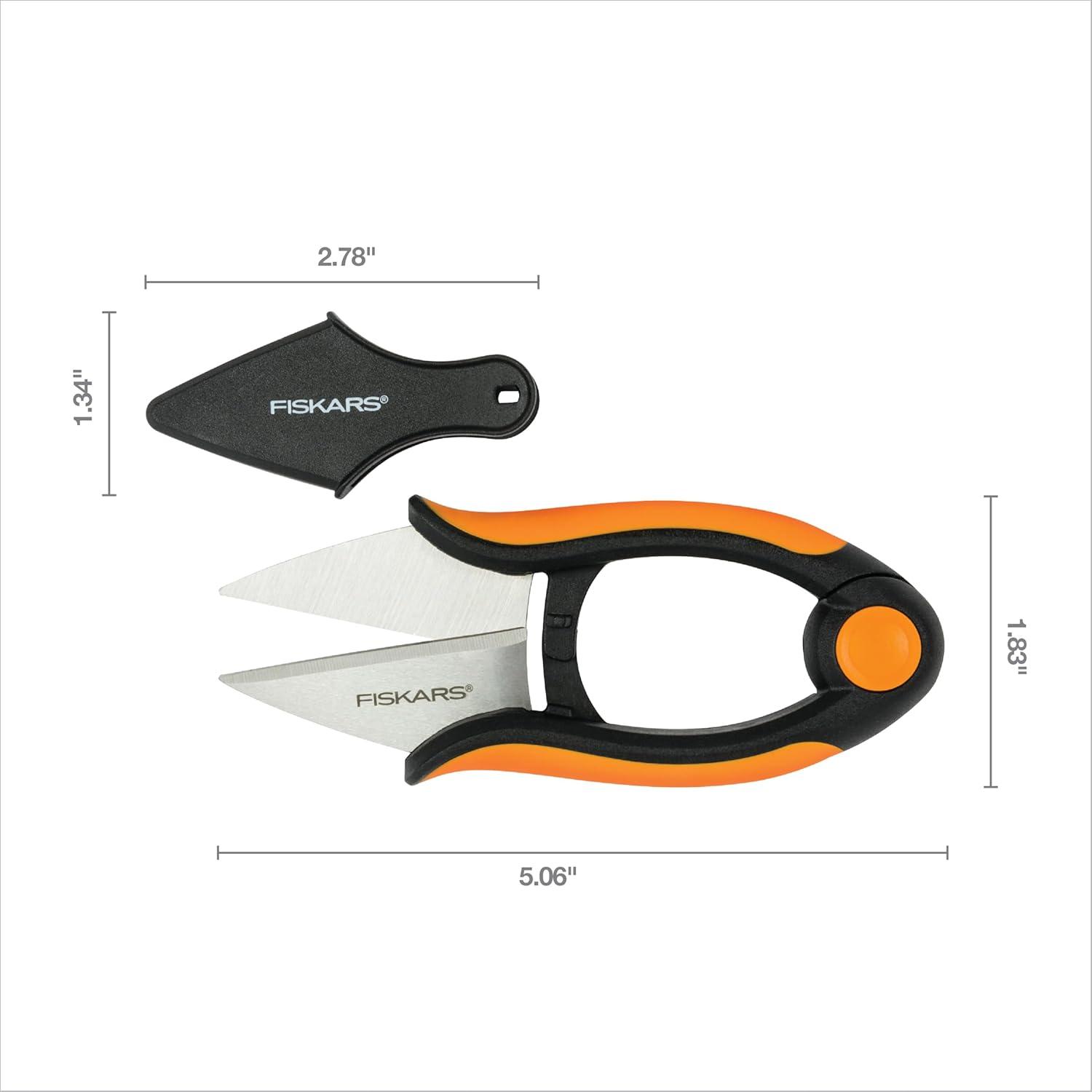 imageFiskars Herb Garden Scissors 5quot Garden Shears Handheld Herb Snips with Sheath and SoftGrip Handle Dishwasher Safegarden shear scissors