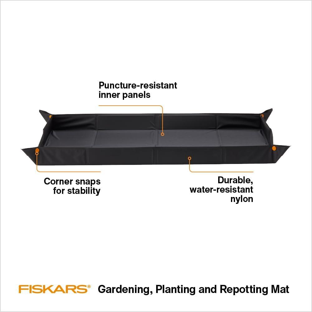 imageFiskars Large Repotting Mat for Indoor Garden Transplanting and Soil Mess Control Foldable and Water Resistant 325quot x 175quot