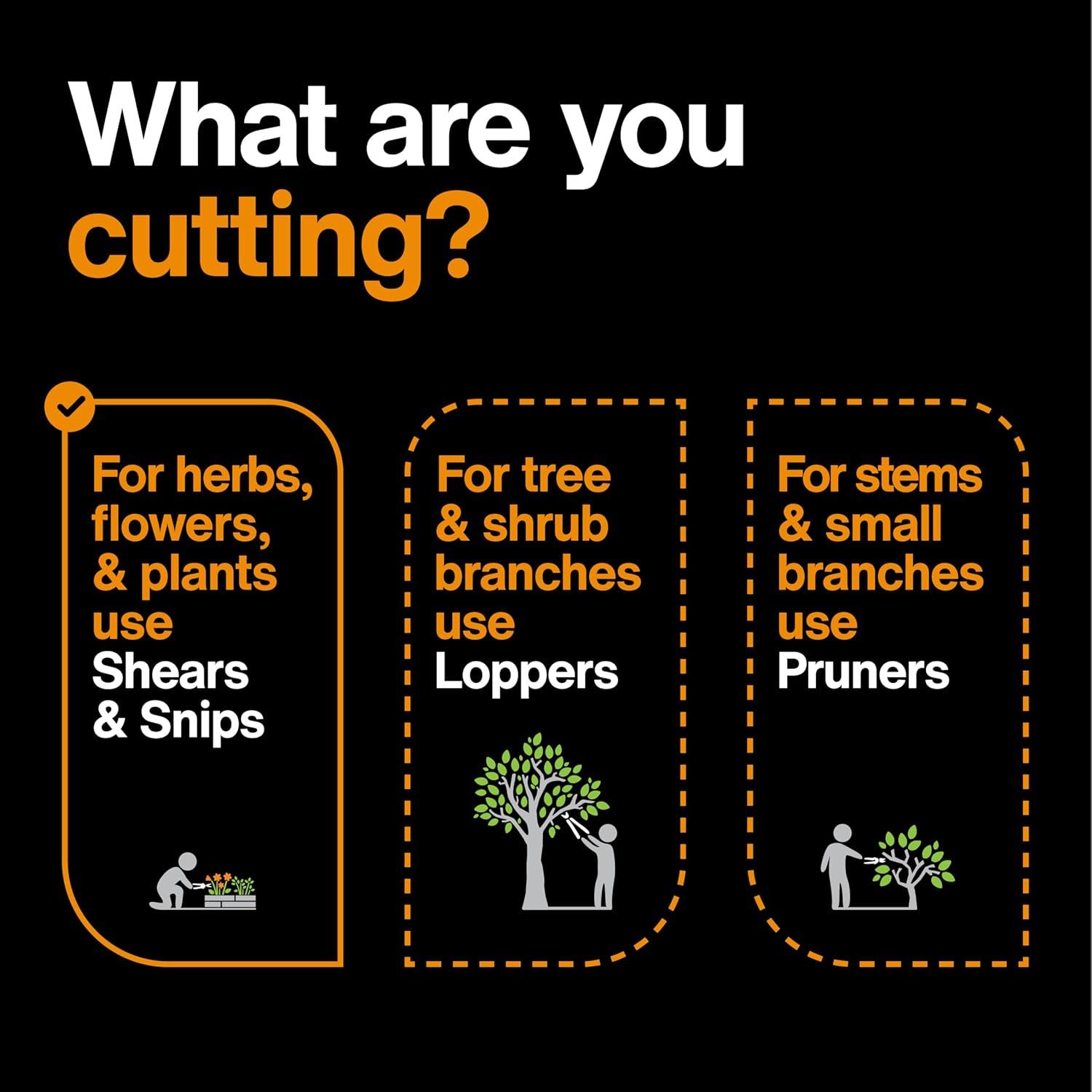 imageFiskars MicroTip Rose Pruning Shears 6quot Garden Shears NonStick Coated Stainless Steel Blade Gardening Scissors with SoftGrip HandlePruning Snips Curved