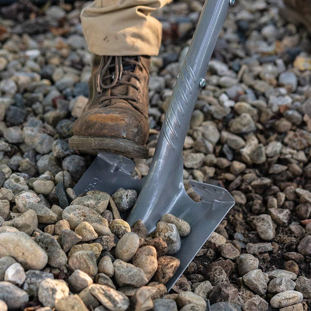 imageFiskars PRO Transfer Shovel 42 Inch HeavyDuty Aluminum Shovel with DHandle for Maximum Leverage Ideal for Moving Gravel Soil and Garden DebrisTransfer Shovel  42 in