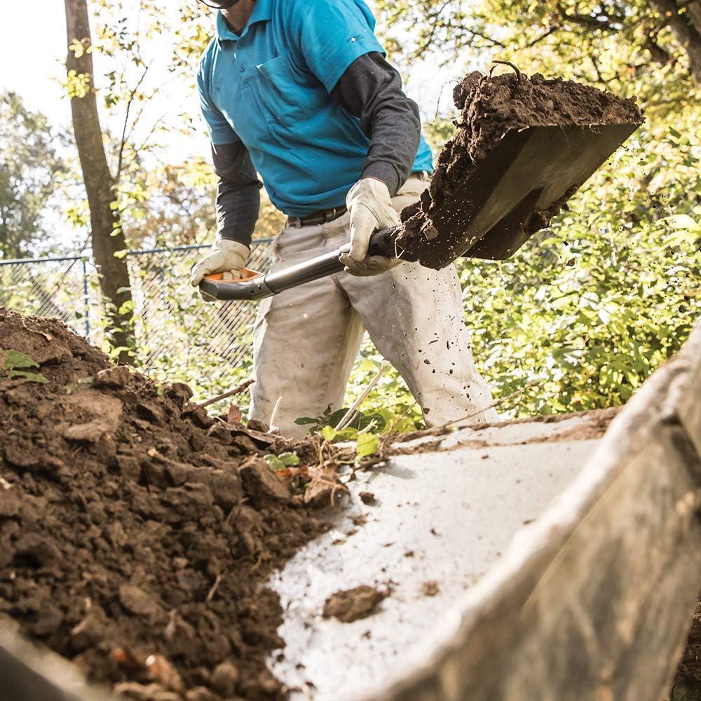 imageFiskars PRO Transfer Shovel 42 Inch HeavyDuty Aluminum Shovel with DHandle for Maximum Leverage Ideal for Moving Gravel Soil and Garden DebrisTransfer Shovel  42 in