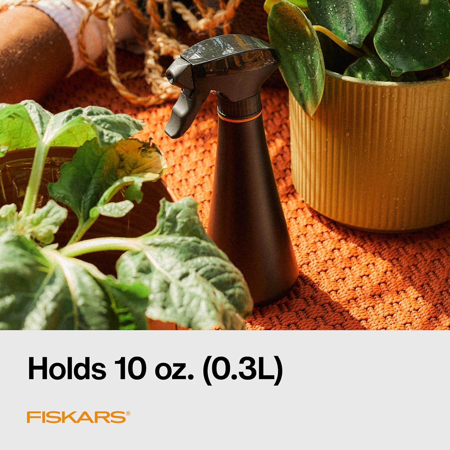 imageFiskars Plant Mister Spray Bottle 10 oz Fine Mist for Indoor or Outdoor Gardening and Delicate Houseplants Made with Lightweight and Durable Recycled Plastic10 Ounces