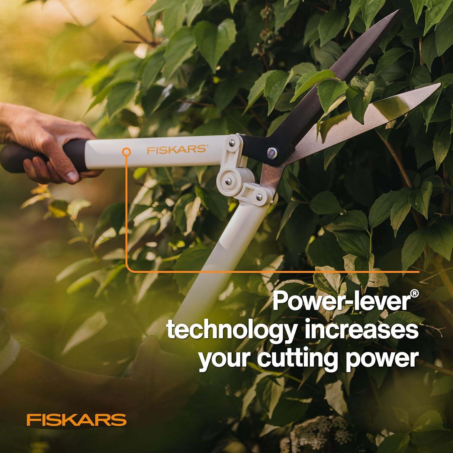 imageFiskars PowerGear Lopper Lightweight Anvil Garden Tool WhiteHedge Shears