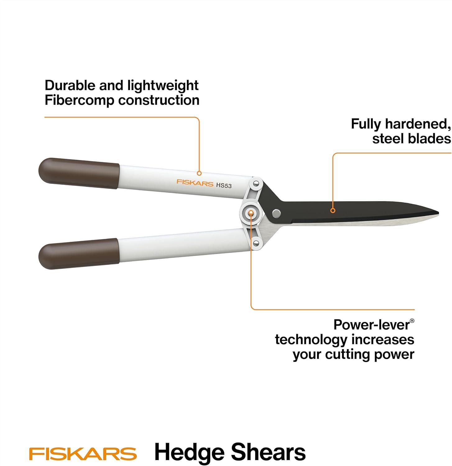 imageFiskars PowerGear Lopper Lightweight Anvil Garden Tool WhiteHedge Shears