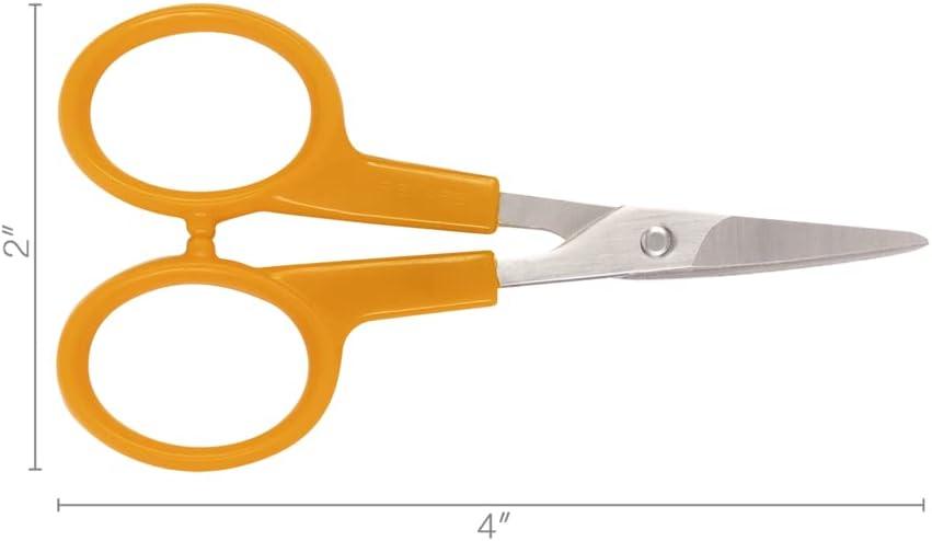 imageFiskars Premier No 5 MicroTip OrangeHandled Fabric Scissors  Double Loop Handle  Sewing and Craft Scissors  Orange4 inches