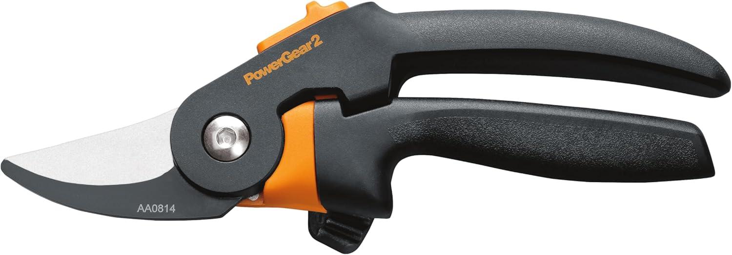 imageFiskars Pruning Shears Bypass Pruner that Cuts Through Stems up to 34Inch PowerGear Technology For More Power on Every CutPruner