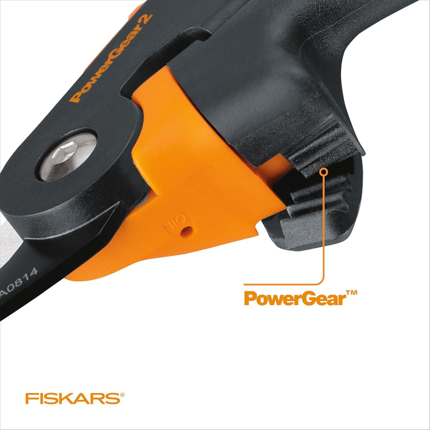 imageFiskars Pruning Shears Bypass Pruner that Cuts Through Stems up to 34Inch PowerGear Technology For More Power on Every CutPruner