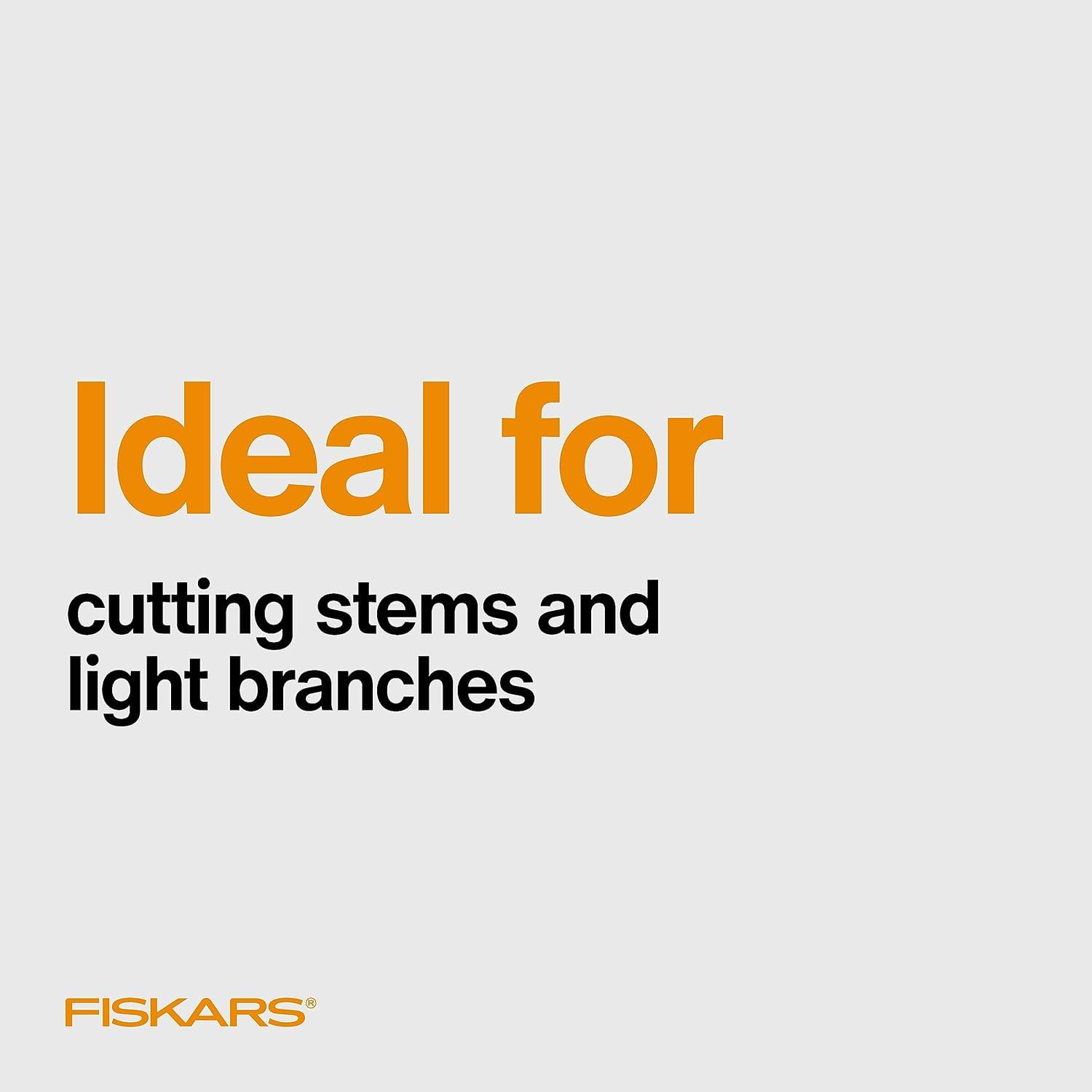 imageFiskars Pruning Shears Bypass Pruner that Cuts Through Stems up to 34Inch PowerGear Technology For More Power on Every CutSmall