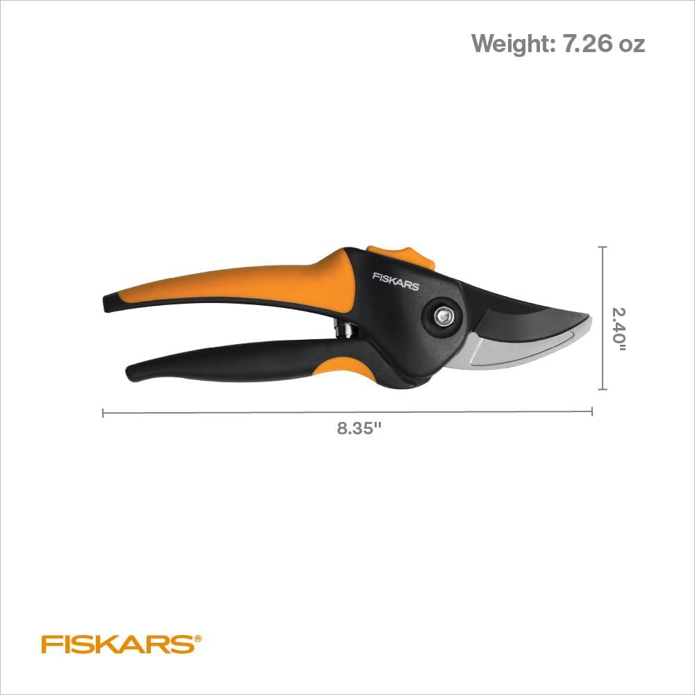 imageFiskars Pruning Shears Bypass Pruner that Cuts Through Stems up to 34Inch PowerGear Technology For More Power on Every CutSmall