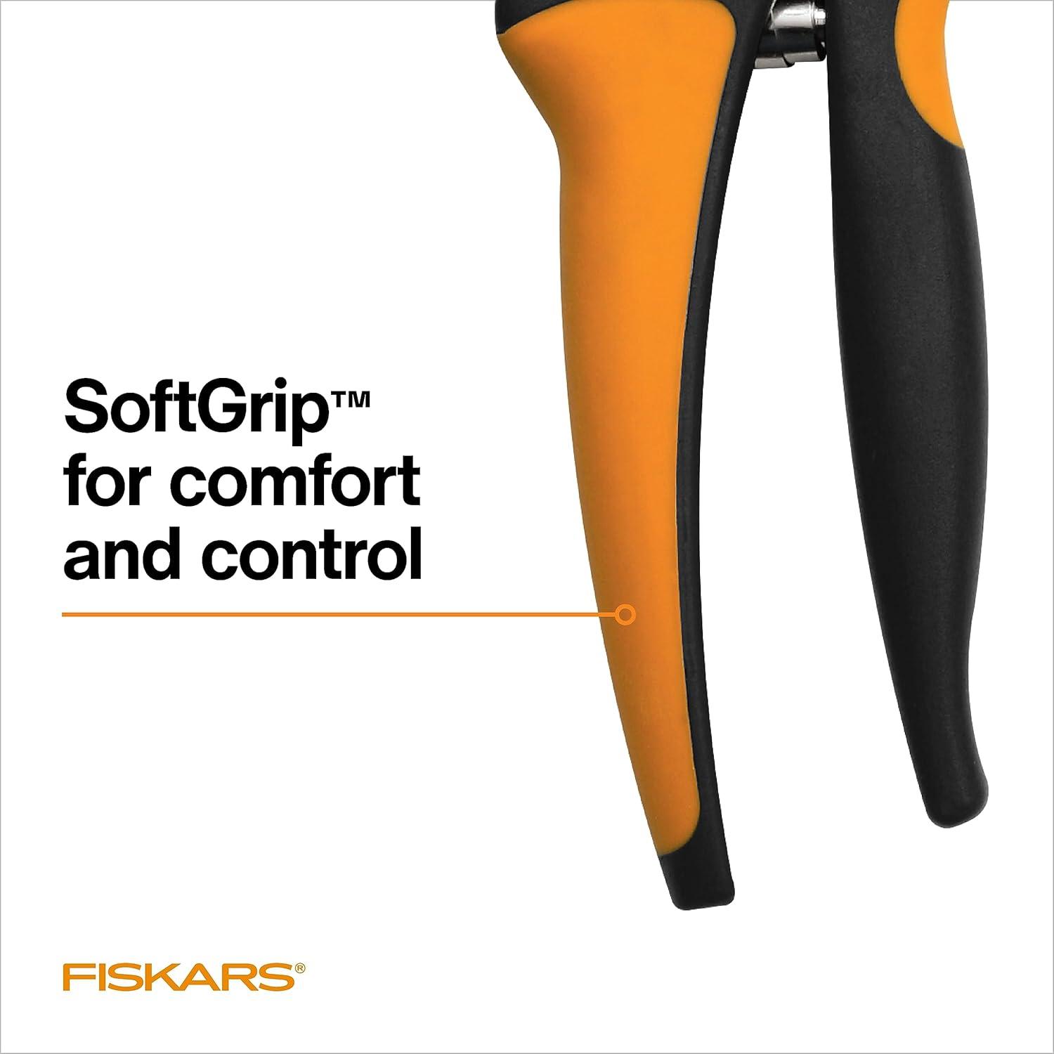 imageFiskars Pruning Shears Bypass Pruner that Cuts Through Stems up to 34Inch PowerGear Technology For More Power on Every CutSmall