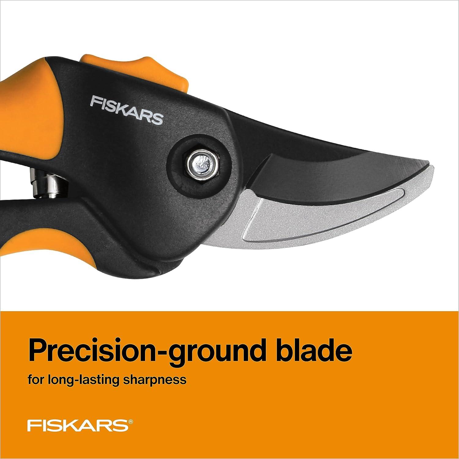 imageFiskars Pruning Shears Bypass Pruner that Cuts Through Stems up to 34Inch PowerGear Technology For More Power on Every CutSmall