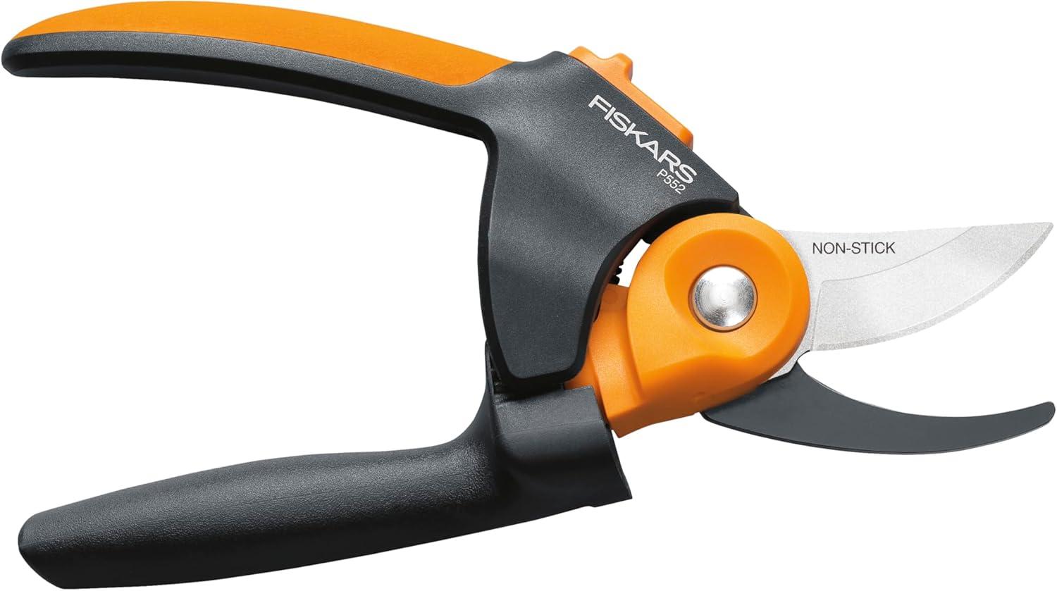 imageFiskars Pruning Shears Bypass Pruner that Cuts Through Stems up to 34Inch PowerGear Technology For More Power on Every CutSoftgrip