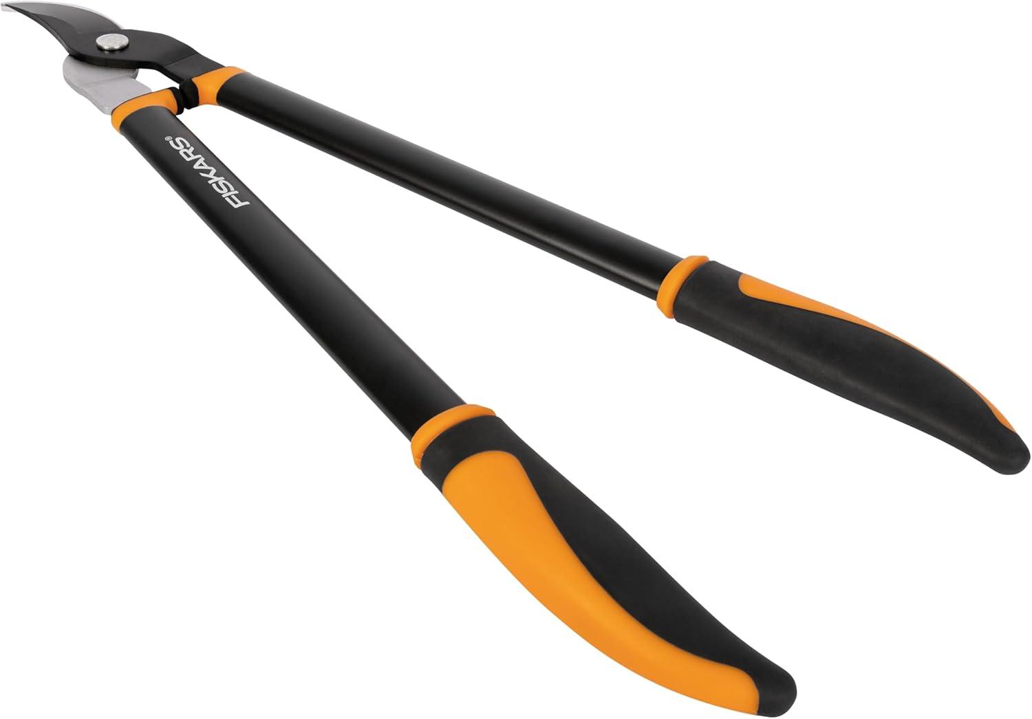 imageFiskars Ratchet Drive Anvil Lopper 32 Inch Heavy Duty Tree Trimmer 2 inch Cut Capacity Riveted Handles for Easy Squeeze Cutting PowerBypass Lopper 24
