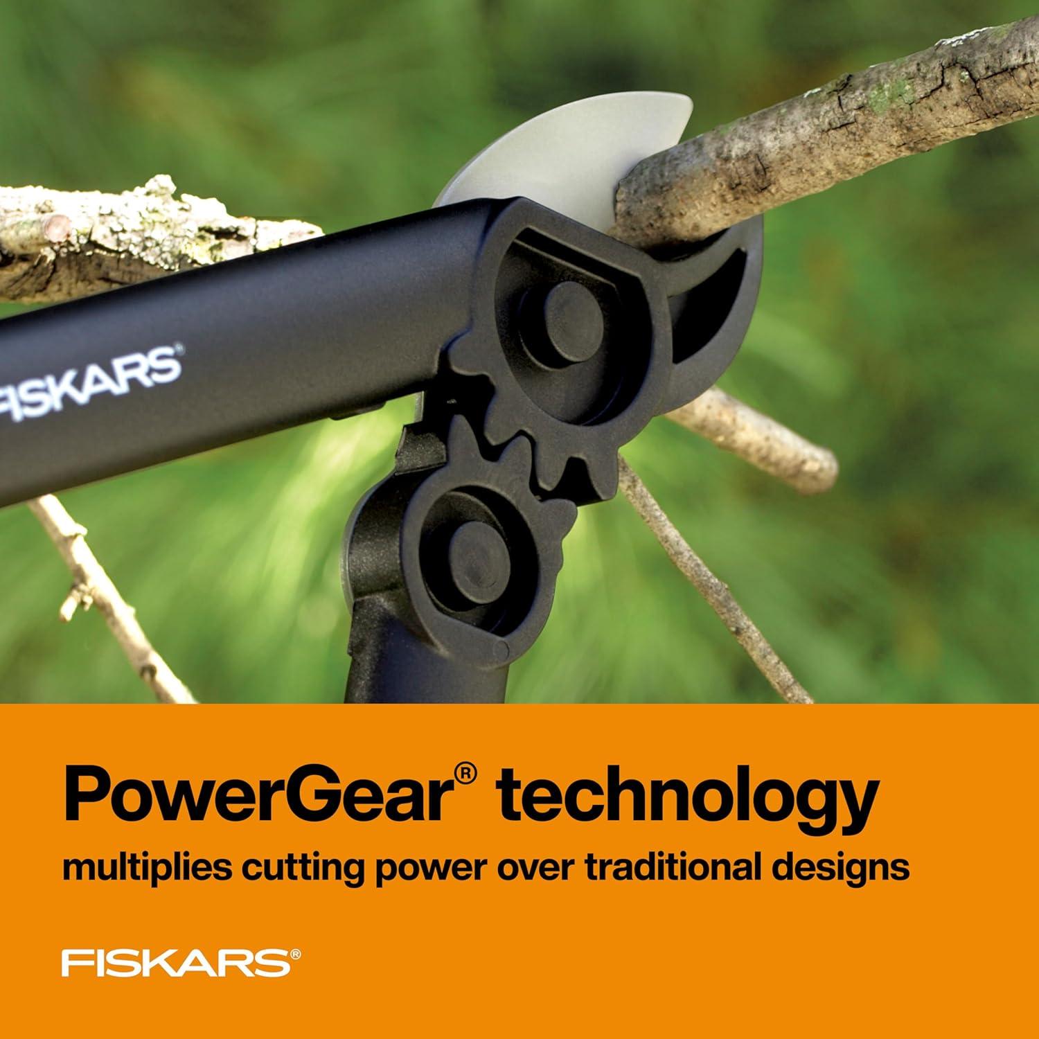 imageFiskars Ratchet Drive Anvil Lopper 32 Inch Heavy Duty Tree Trimmer 2 inch Cut Capacity Riveted Handles for Easy Squeeze Cutting PowerSuper PrunerLopper 15