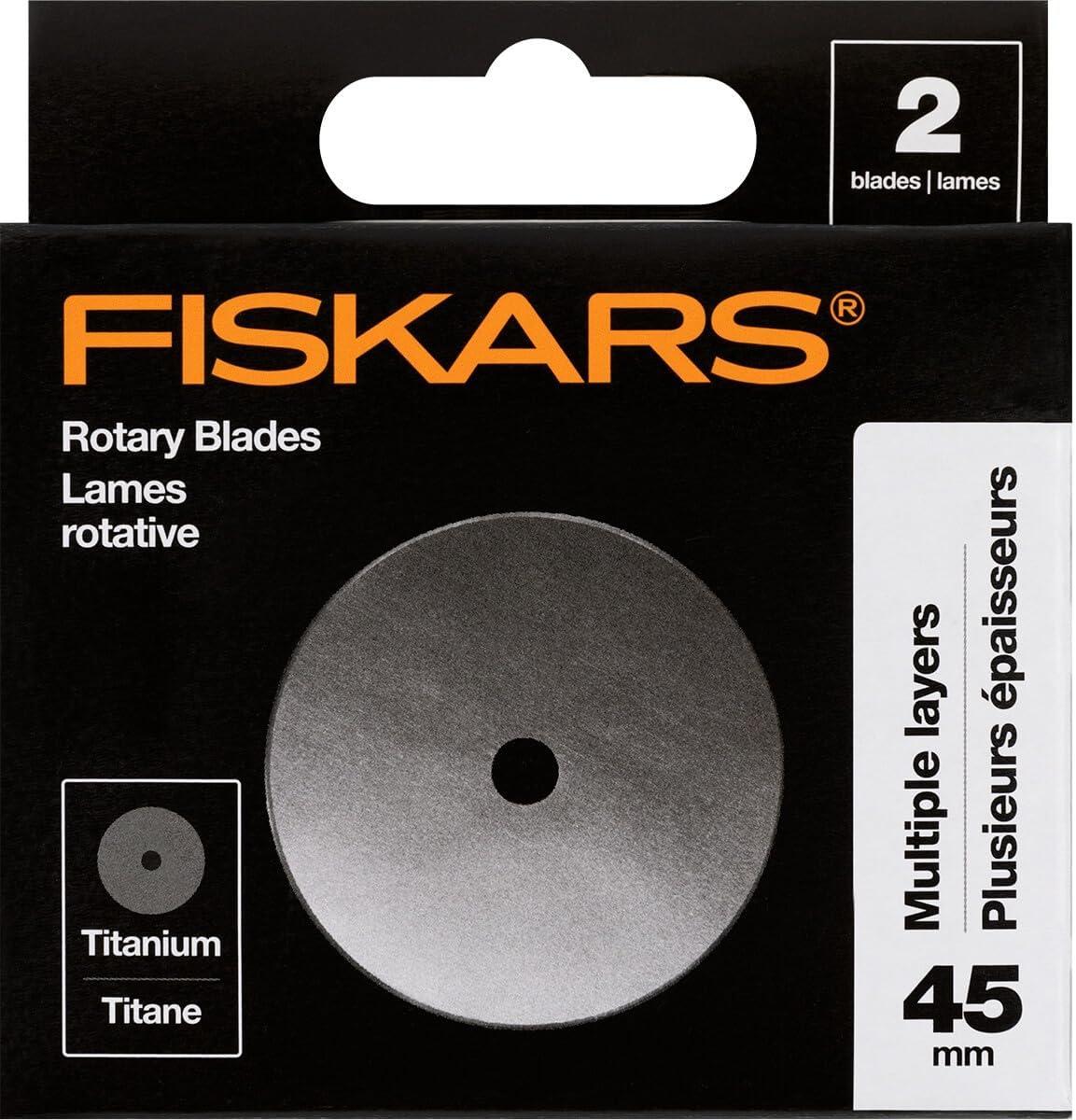 imageFiskars Rotary Cutter 3Piece Set  45mm Blade Rotary Cutter for Fabric Self Healing Cutting Mat and Sewing Ruler  Craft Supplies  WhiteGrayPremium 3Piece