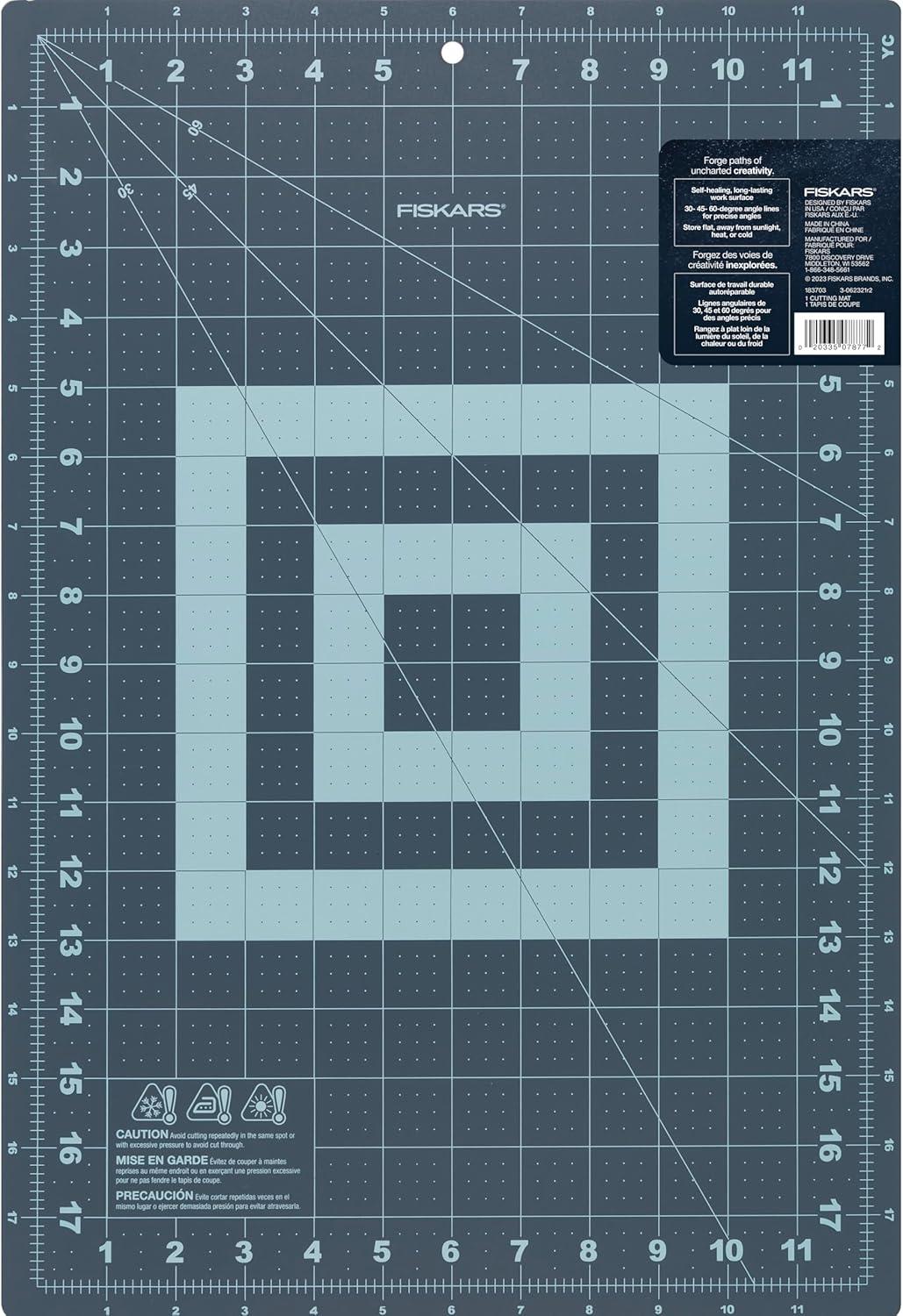 imageFiskars Self Healing Cutting Mat for Quilting Arts and Crafts 18quot x 24quot Grid Sewing Mat Craft Cutting Board Sewing Supplies and Quilting ToolsLilac