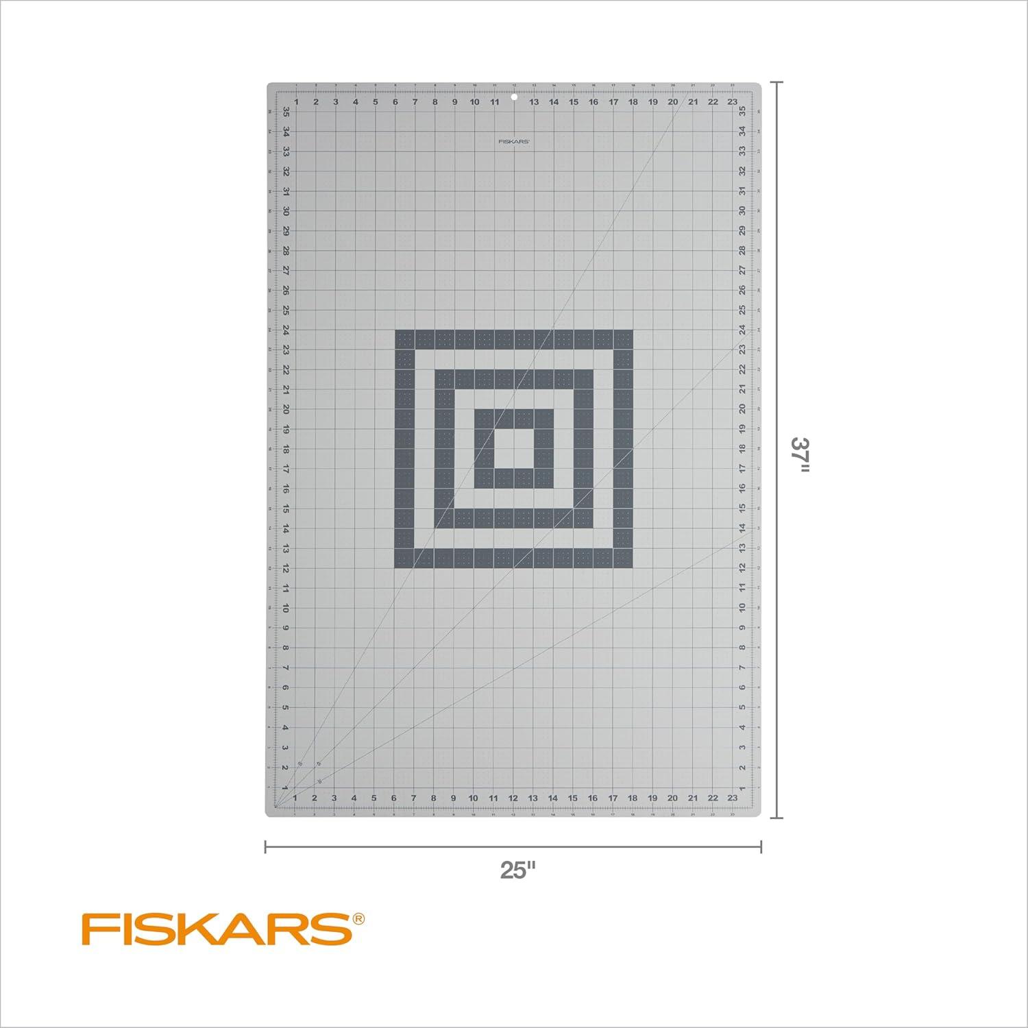 imageFiskars Self Healing Cutting Mat with Grid for Sewing Quilting and Crafts  24quot x 36 Grid LilacMountain HazeGray