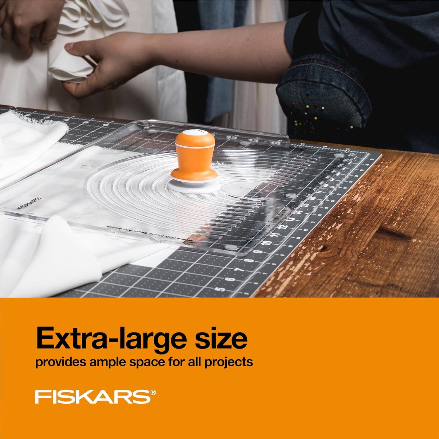 imageFiskars Self Healing Cutting Mat with Grid for Sewing Quilting and Crafts  24quot x 36 Grid LilacMountain HazeGray