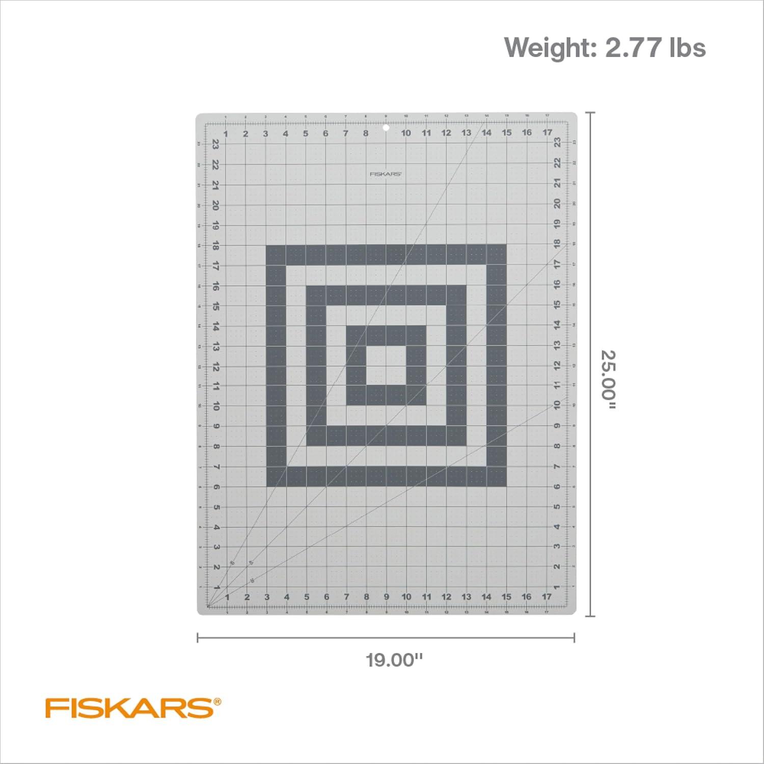 imageFiskars Self Healing Cutting Mat with Grid for Sewing Quilting and Crafts  24quot x 36 Grid LilacMountain HazeGray