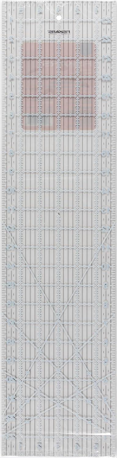 imageFiskars Sewing Ruler 6quotx 24quot  Sewing and Quilting Ruler with Gridlines  Arts and Craft Supplies  ClearBlack