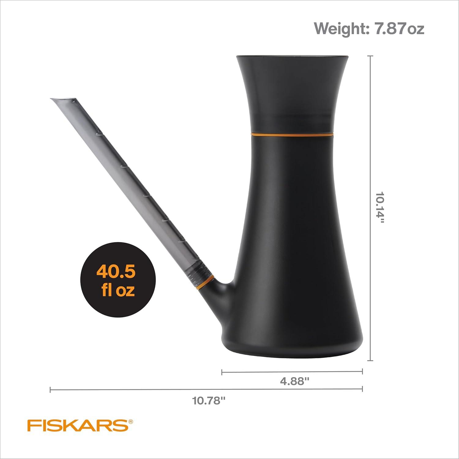 imageFiskars Small Watering Can 40 oz for Indoor Gardening Water Can for Indoor Plants AntiDrip and Removable Nozzle Made with Recycled Plastic