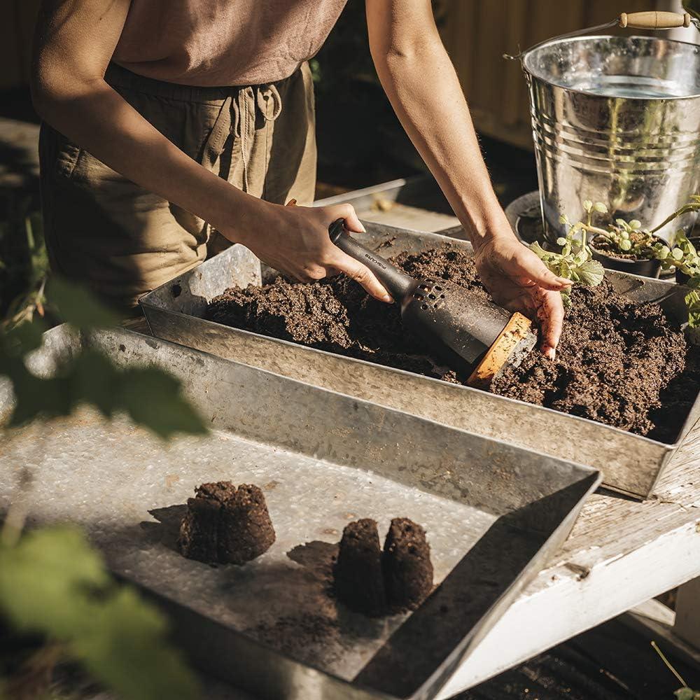 imageFiskars Soil Block Maker for Garden Seeds with Natural Air Pruning Eco Friendly Soil Blocking Gardening Tool for Germinating SeedsNo Size