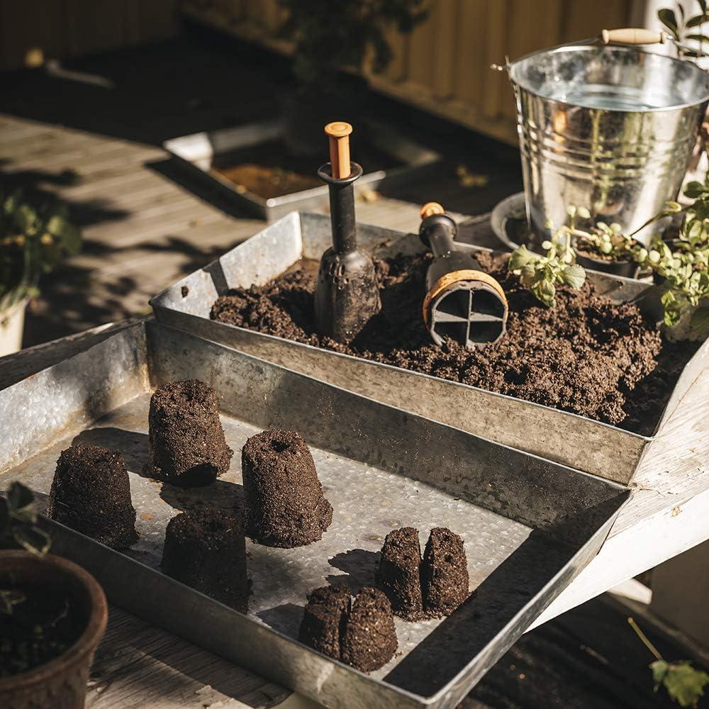 imageFiskars Soil Block Maker for Garden Seeds with Natural Air Pruning Eco Friendly Soil Blocking Gardening Tool for Germinating SeedsNo Size