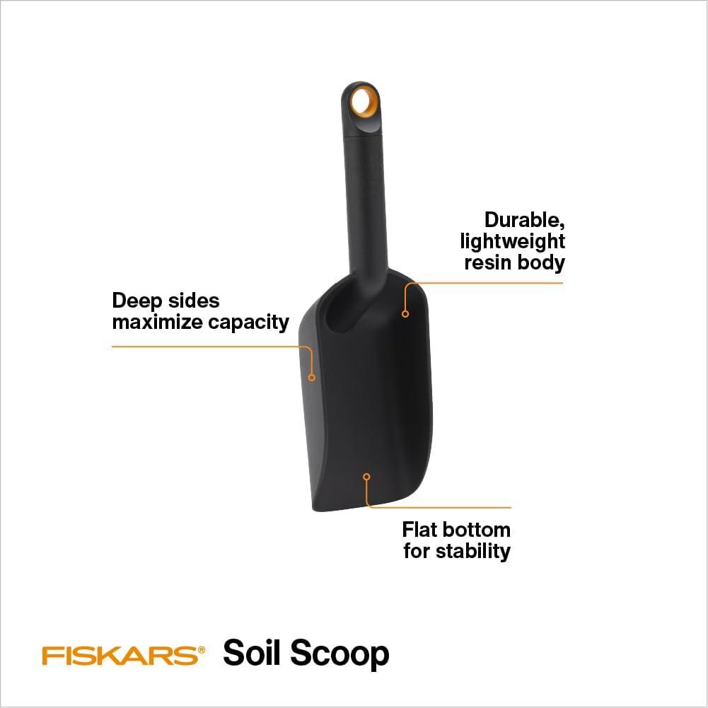 imageFiskars Soil Scoop for Potting and Transplanting Garden Tool Indoor Gardening Made with Recycled Plastic 15 Cups15 cup