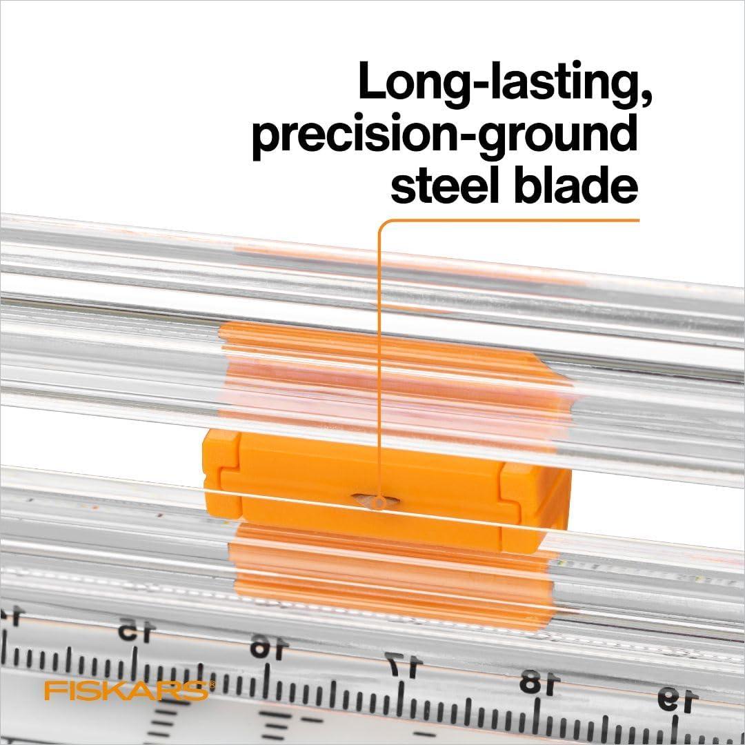 imageFiskars TripleTrack Trimmer Replacement Blades  2Pack  High Profile Style I Blades for Cutting and Scoring  Arts and Crafts  OrangeBlack2 Pack