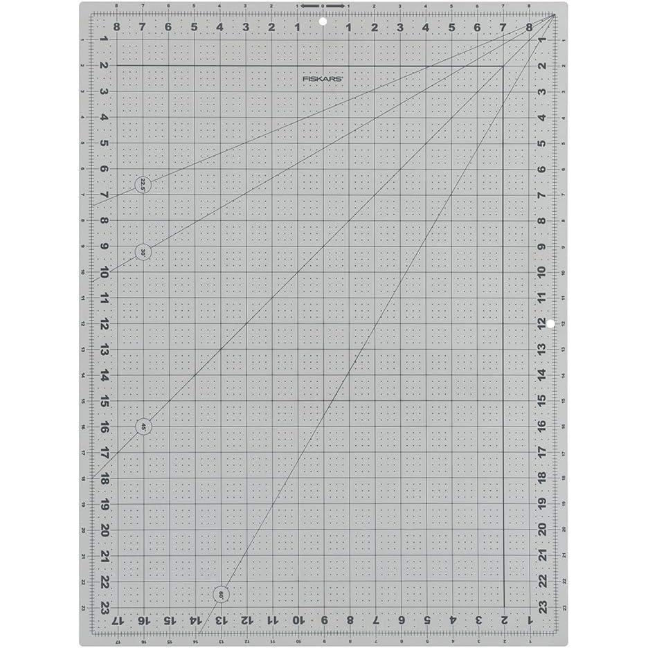 imageFiskars Crafts Cutting Mat DIY 18 in x 24 in 18x24 Grey