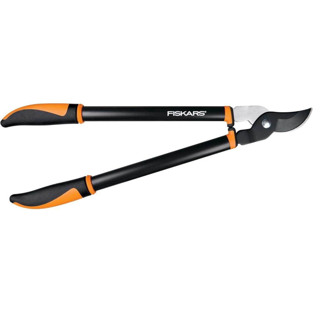 imageFiskars Ratchet Drive Anvil Lopper 32 Inch Heavy Duty Tree Trimmer 2 inch Cut Capacity Riveted Handles for Easy Squeeze Cutting PowerBypass Lopper 24