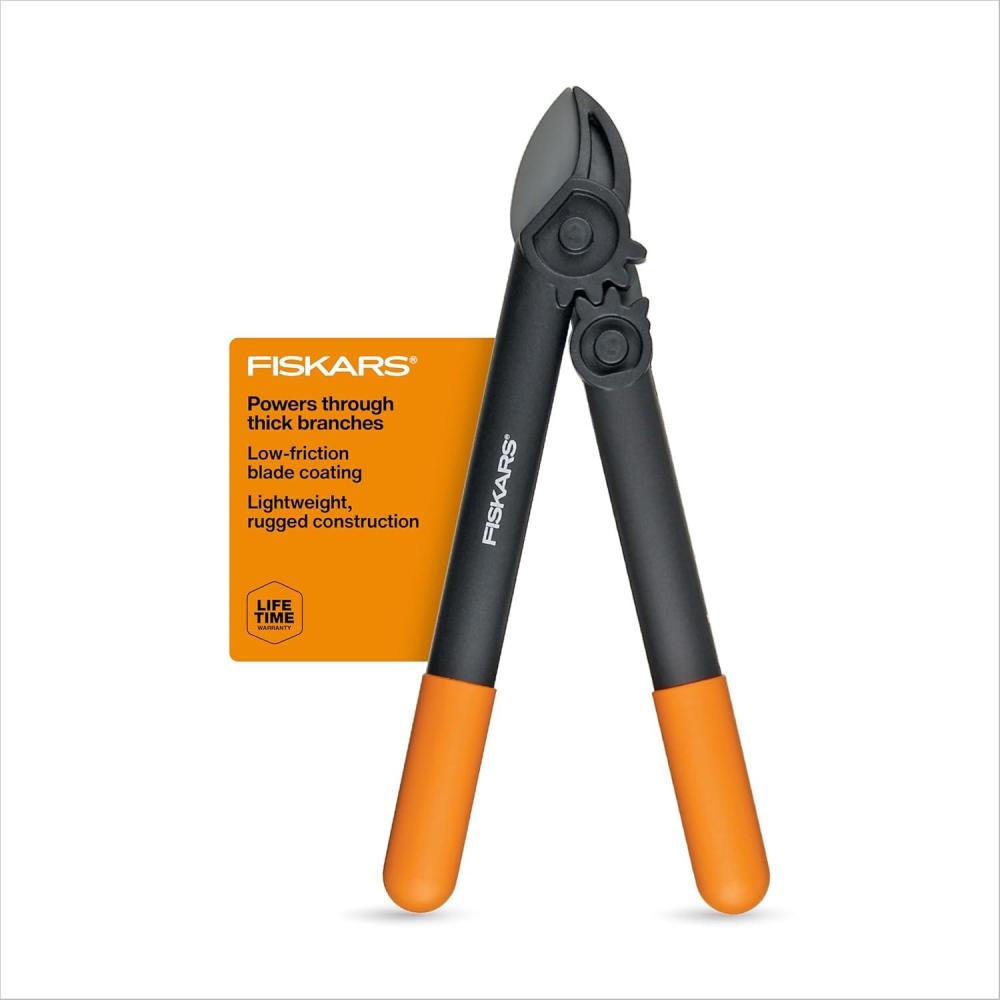 imageFiskars Ratchet Drive Anvil Lopper 32 Inch Heavy Duty Tree Trimmer 2 inch Cut Capacity Riveted Handles for Easy Squeeze Cutting PowerSuper PrunerLopper 15