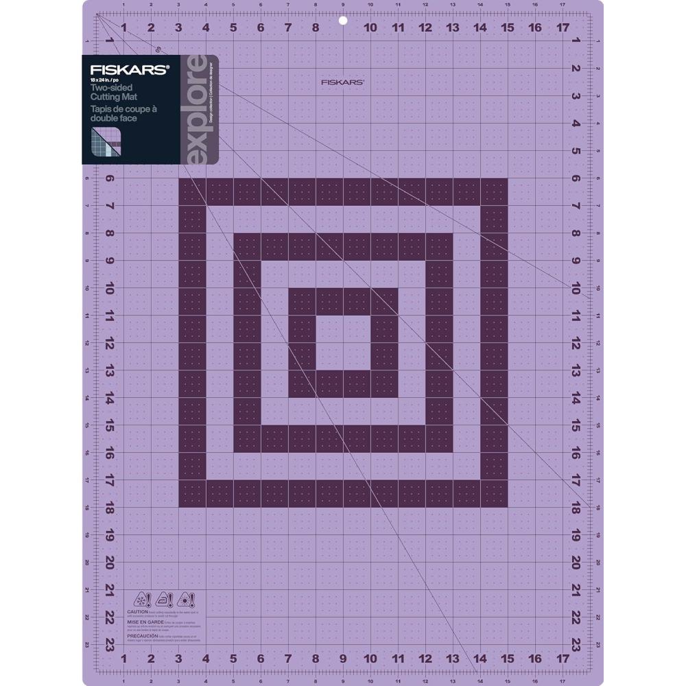imageFiskars Self Healing Cutting Mat with Grid for Sewing Quilting and Crafts  24quot x 36 Grid LilacMountain HazeLilac