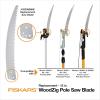 imageFiskars 15Inch Replacement Saw Blade for Pruning HighSpeed Steel WoodZig Blade for Lightweight Extendable Tree Pruner Fits Fiskars pruner models 6391 9388 9390 7889 7831 and 839115 in Silver